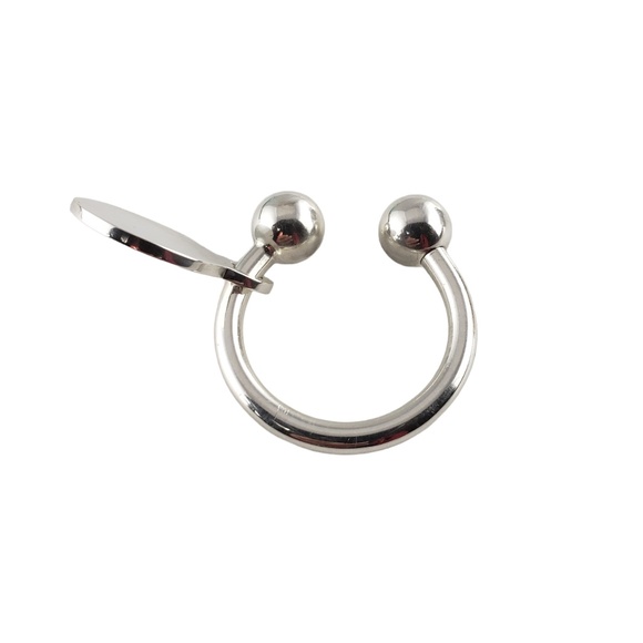 Vintage Tiffany & Co. Sterling Silver Horseshoe Key Ring #13523 - Picture 2 of 7